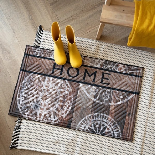 Фото - Килимок придверний Multyhome Wood Medallion 45x75 см (EU5000094)